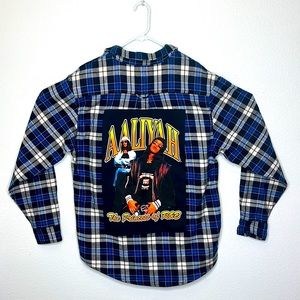 Aaliyah graphic flannel